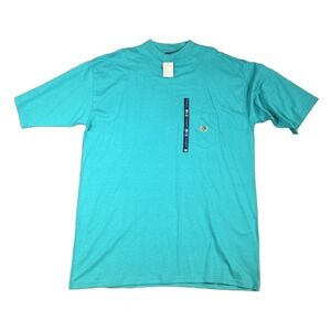 Duck Head Mens Everglade Teal Pocket T-Shirt XLT Vintage New With Tags T70080